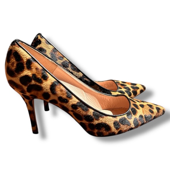 J. Crew Elsie pumps in leopard calf hair | size 8 - Picture 3 of 5